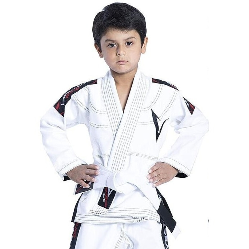 Vector Sports Brazilian BJJ Gi Jiu Jitsue Attila Gear Pants Jacket Belt White K3
